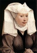 WEYDEN, Rogier van der Lady Wearing a Gauze Headdress USA oil painting artist